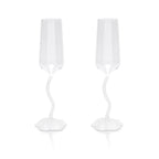 Floral Champagne Glasses