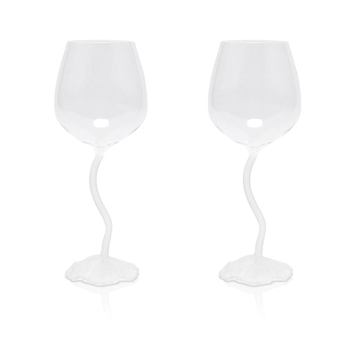 Floral Wine Glasses