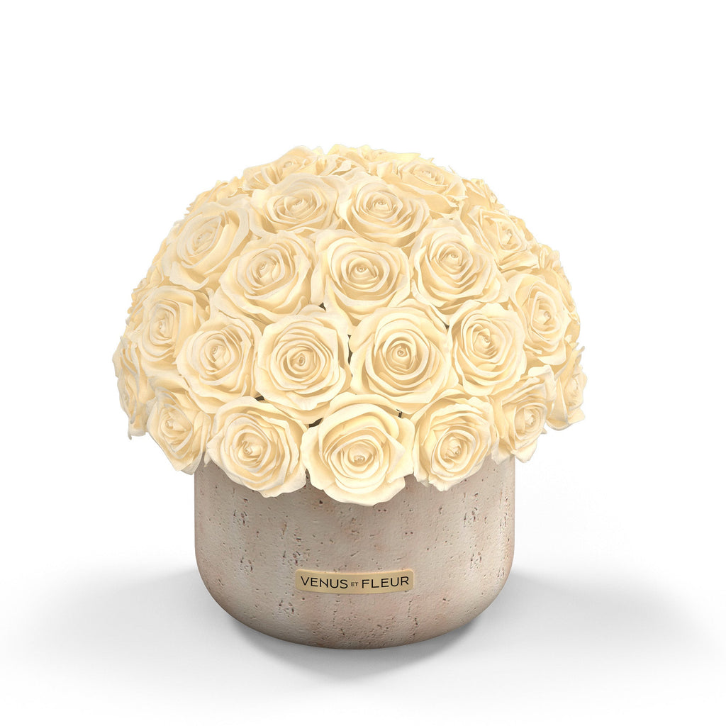 Terre Travertine Vase