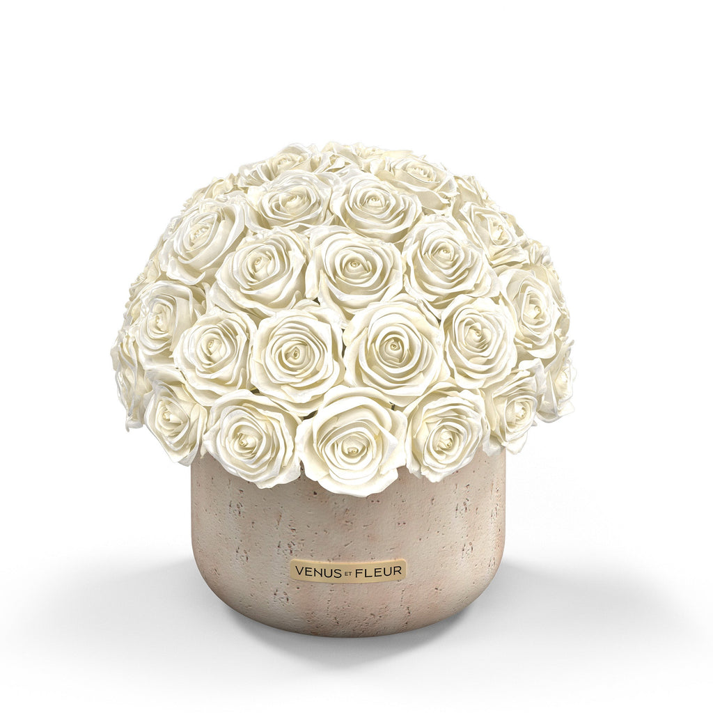 Terre Travertine Vase